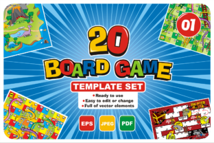 Download 20 Boardgame Template Set - Set Collection