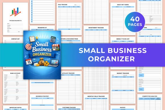 Download Small Business Organizer Canva KDP - Business Collection