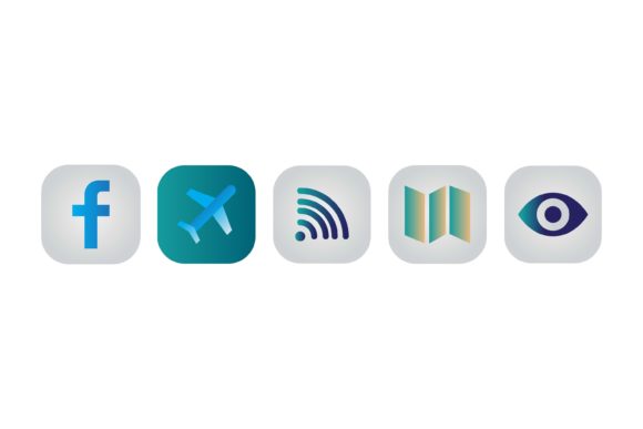 Download Eye Plane Facebook Signal Apps Icon Set - Set Collection