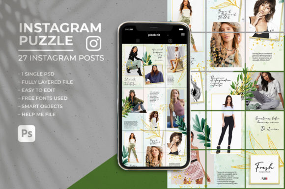 Download Fresh - Instagram Puzzle Feed - Instagram puzzle Collection