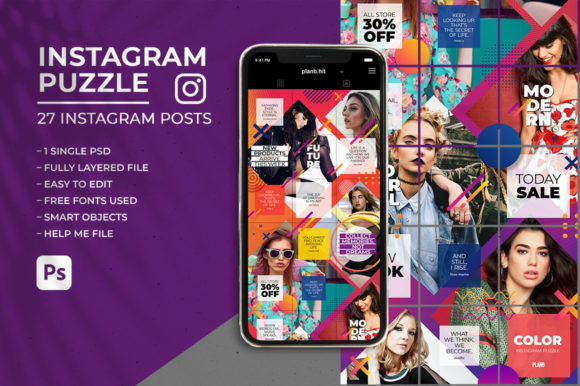 Download Color Instagram Puzzle - Instagram puzzle Collection