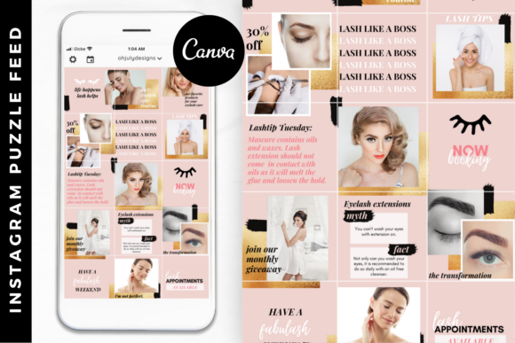 Download Esthetician Instagram Puzzle Template - Instagram puzzle Collection
