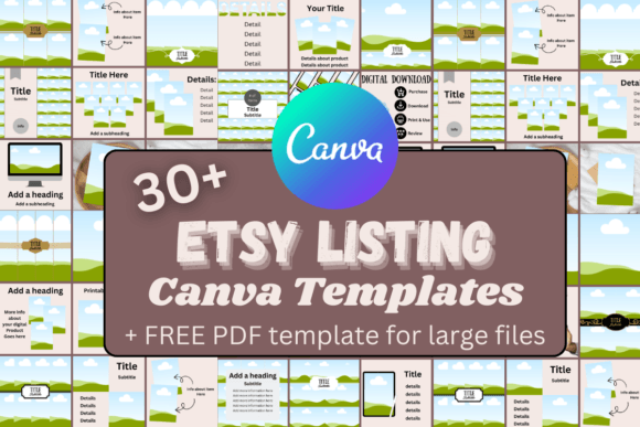 Download 30+ Etsy Listing Canva Template Set +PDF - Set Collection