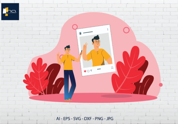 Download Flat Illustration Instagram Photo Posts - Posts Collection
