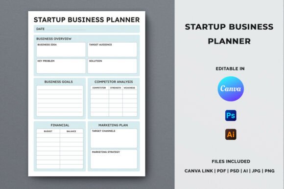 Download Startup Business Planner Template - Business Collection