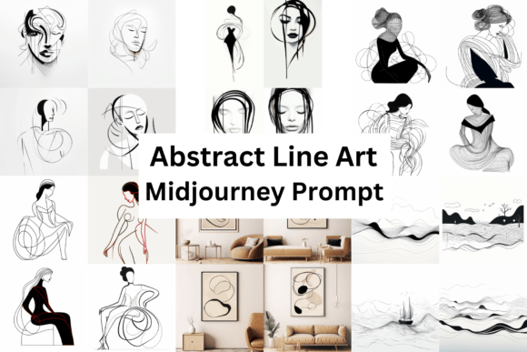 Download Midjourney Prompt for Abstract Line Art - Line art Collection