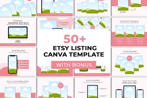 Download 50+ Etsy Listing Canva Template Set - Set Collection