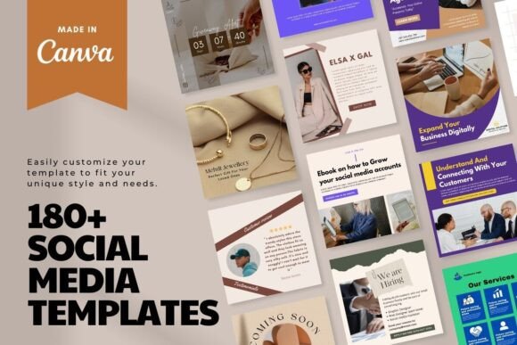 Download Social Media Posts Templates Bundle - Posts Collection