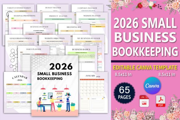 Download 2026 Small Business Bookkeeping Planner - Business Collection