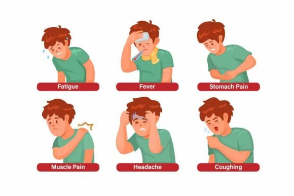 Download Medical Symptom Character Set Vector - Set Collection