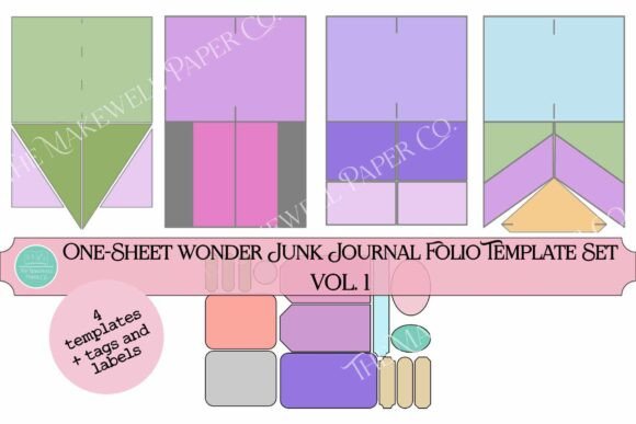 Download One Sheet Wonder Folio Template Set 1 - Set Collection